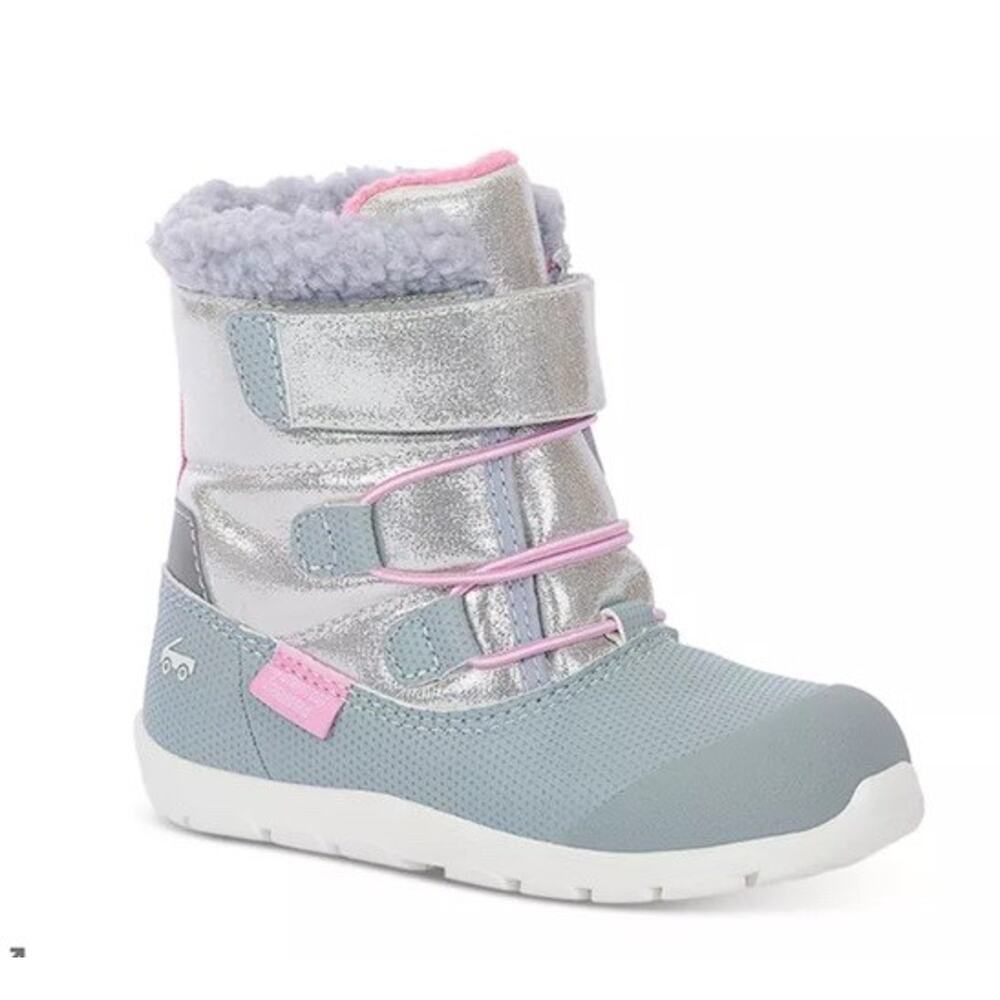 See Kai Run Girls' Gilman Waterproof Insulated Shimmer Boots Girls Sz 8c
